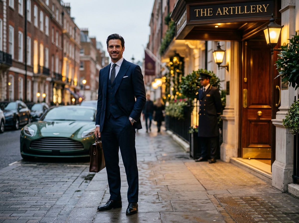 Successful UK gentleman in an elegant British setting